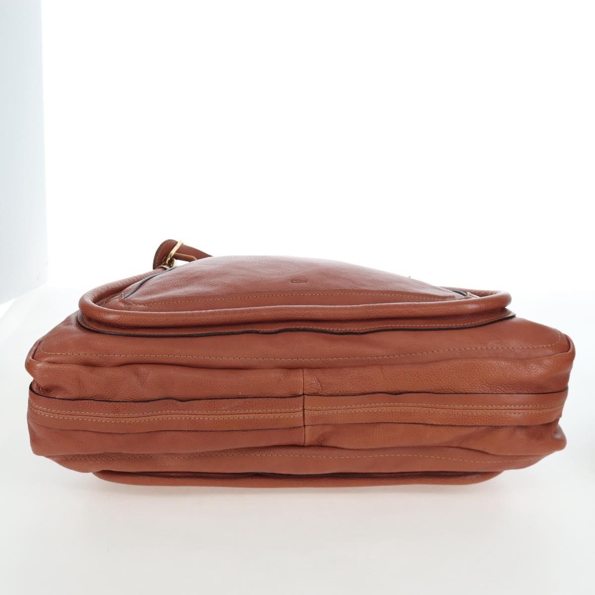 Chloe Paraty Quilted Leather, Brown, Leather, Handbag