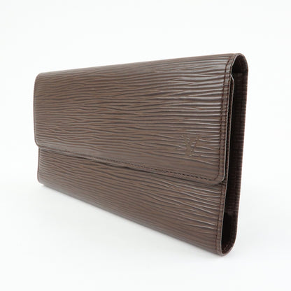 Louis Vuitton Porte Tresor International Epi Leather, Brown, Leather, Wallet
