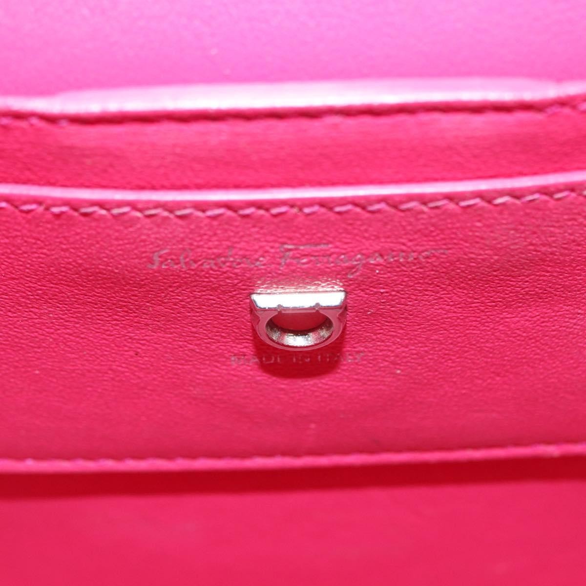 Salvatore Ferragamo Boxyz Top Handle Leather, Pink, Leather, Handbag