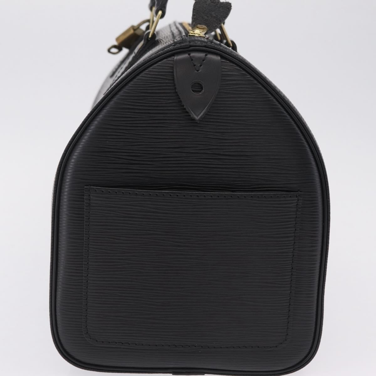 Louis Vuitton Speedy Epi Leather, Black, Leather, Handbag