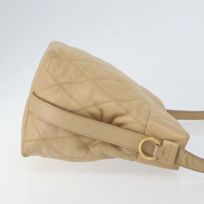 Givenchy GV Bucket Quilted Leather, Beige, Leather, Shoulder Bag