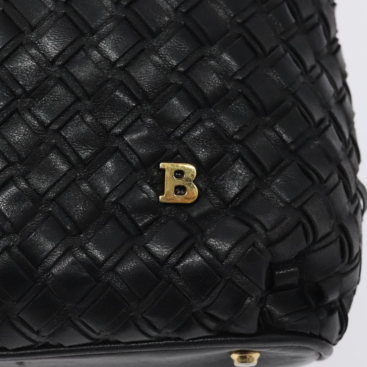 Bally Vintage Quilted leather, Black, Leather, Shoulder Bag