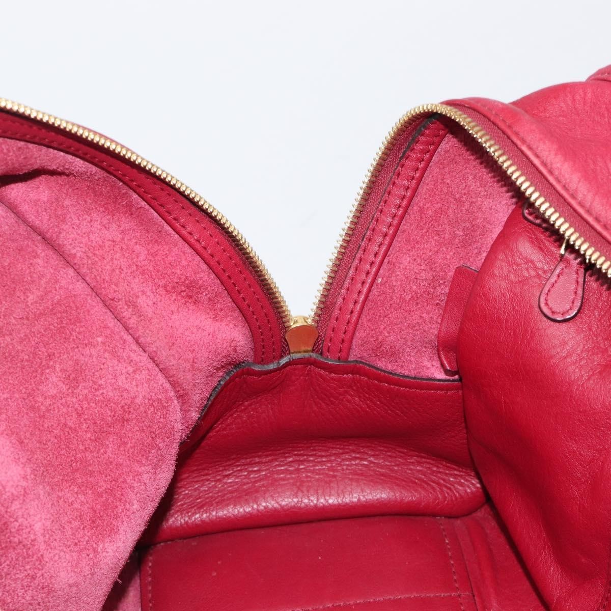 Loewe Amazona Leather, Red, Leather, Handbag