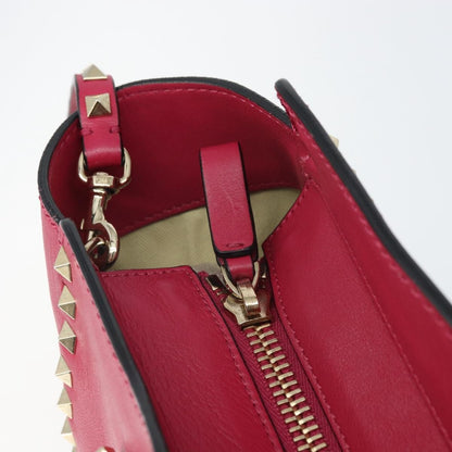 Valentino Garavani Rockstud Tote Rigid Leather, Pink, Leather, Tote Bag