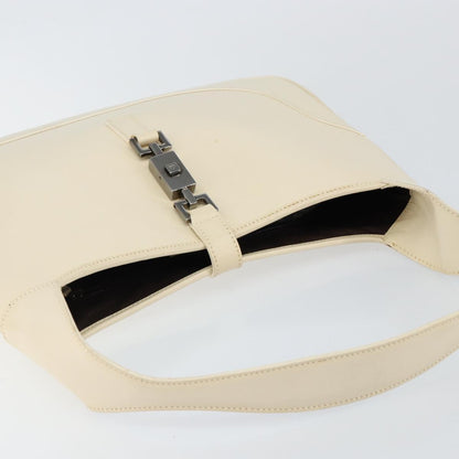Gucci Jackie Original Shoulder Bag Leather, WHITE, LEATHER, Shoulder bag
