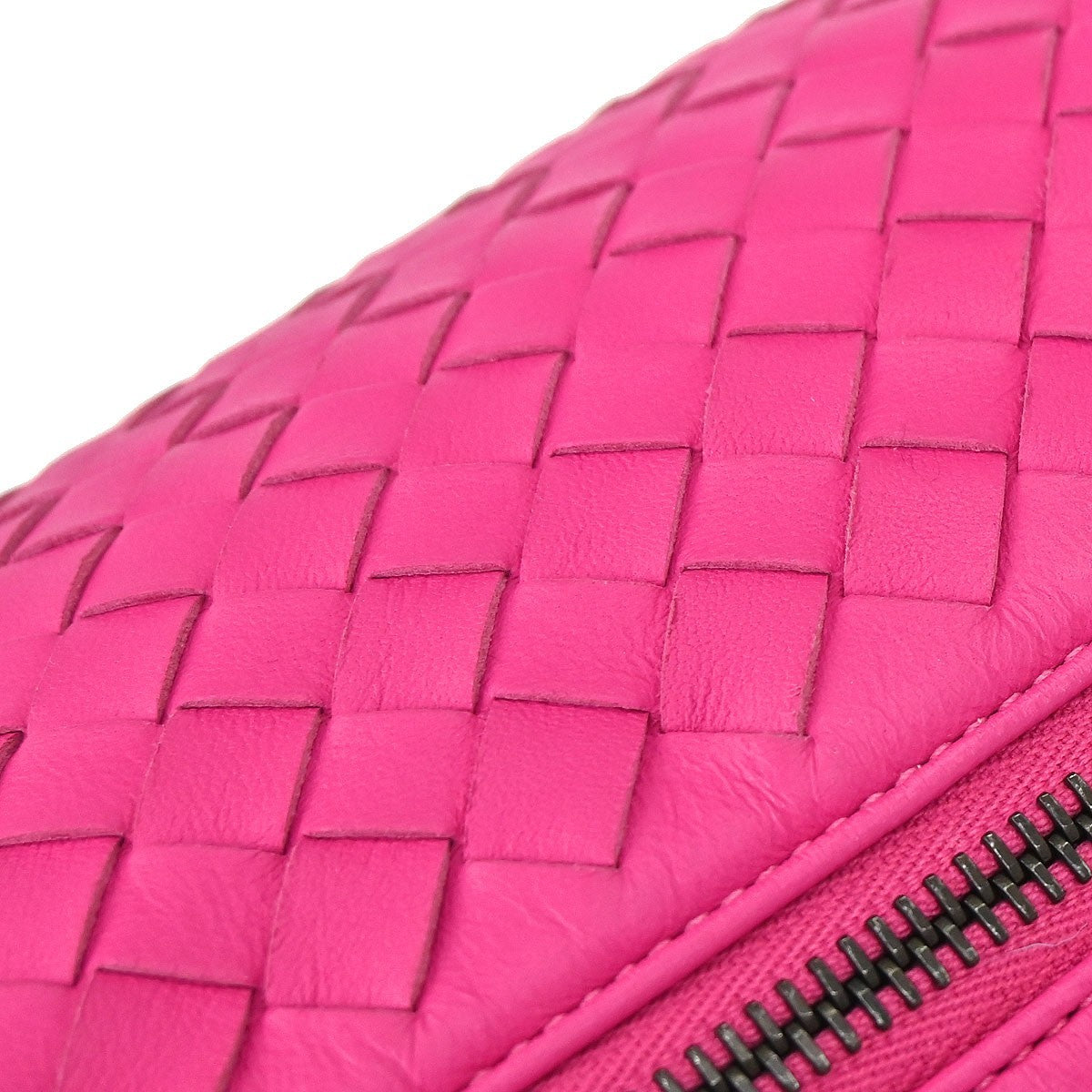 Bottega Veneta Intrecciato Leather, Pink, Leather, Handbag