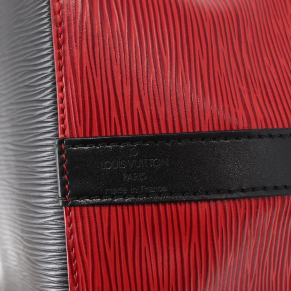 Louis Vuitton Bicolor Petit Noe Epi Leather, Red, Leather, Handbag