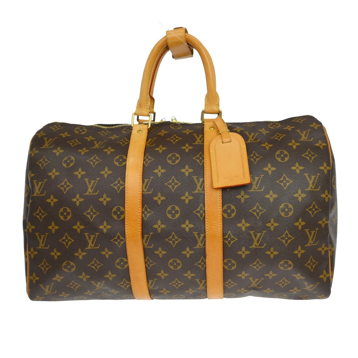Louis Vuitton Keepall Monogram Canvas, Brown, Canvas, Travel Bag