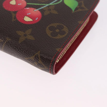 Louis Vuitton Porte-Monnaie Zippy Limited Edition Monogram Cerises, Red, Canvas, Wallet