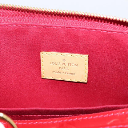 Louis Vuitton Montana Monogram Vernis, Red, Patent Leather, Handbag
