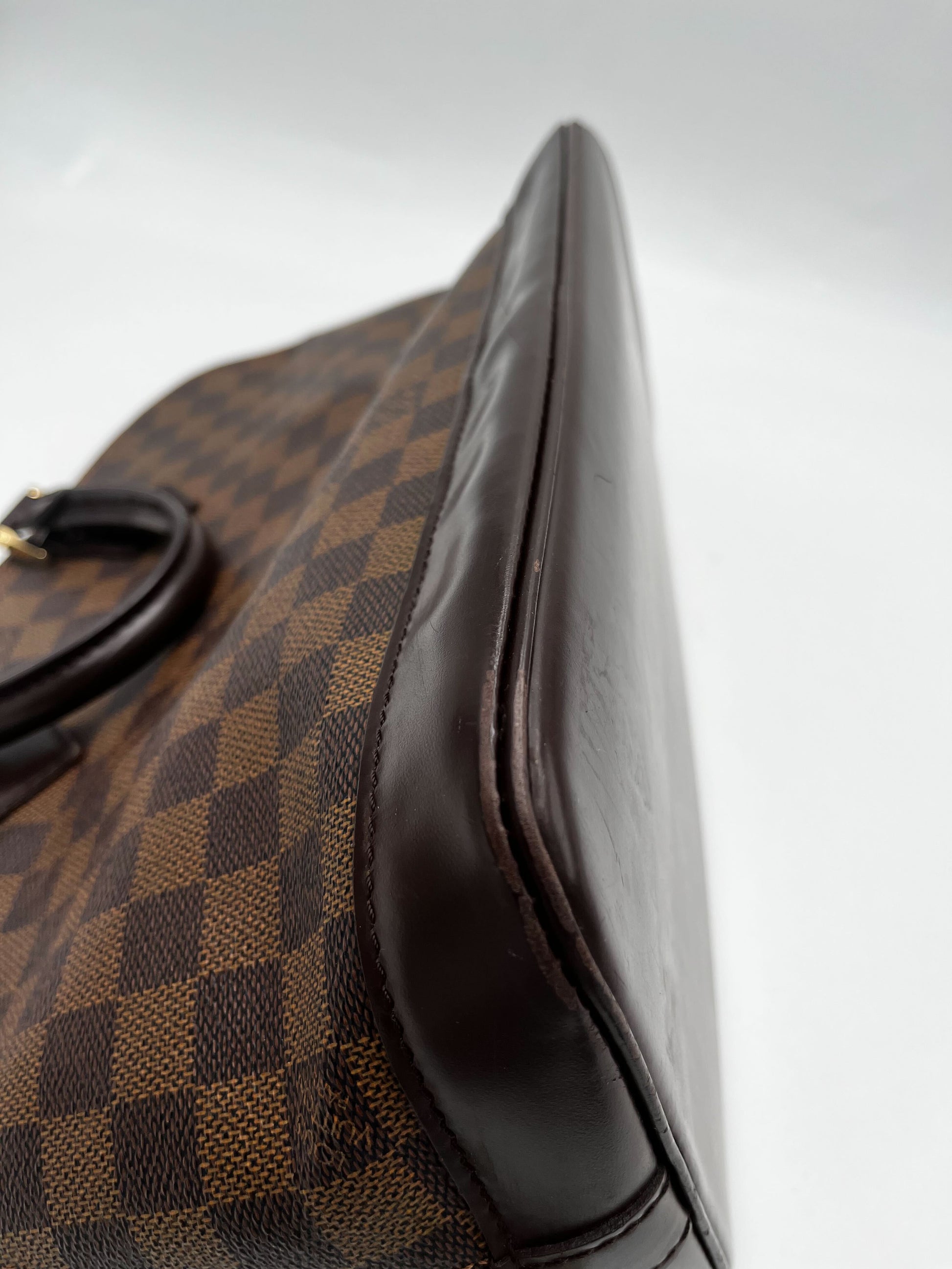 Louis Vuitton Vintage Alma Handbag Damier, BROWN, CANVAS, Handbag