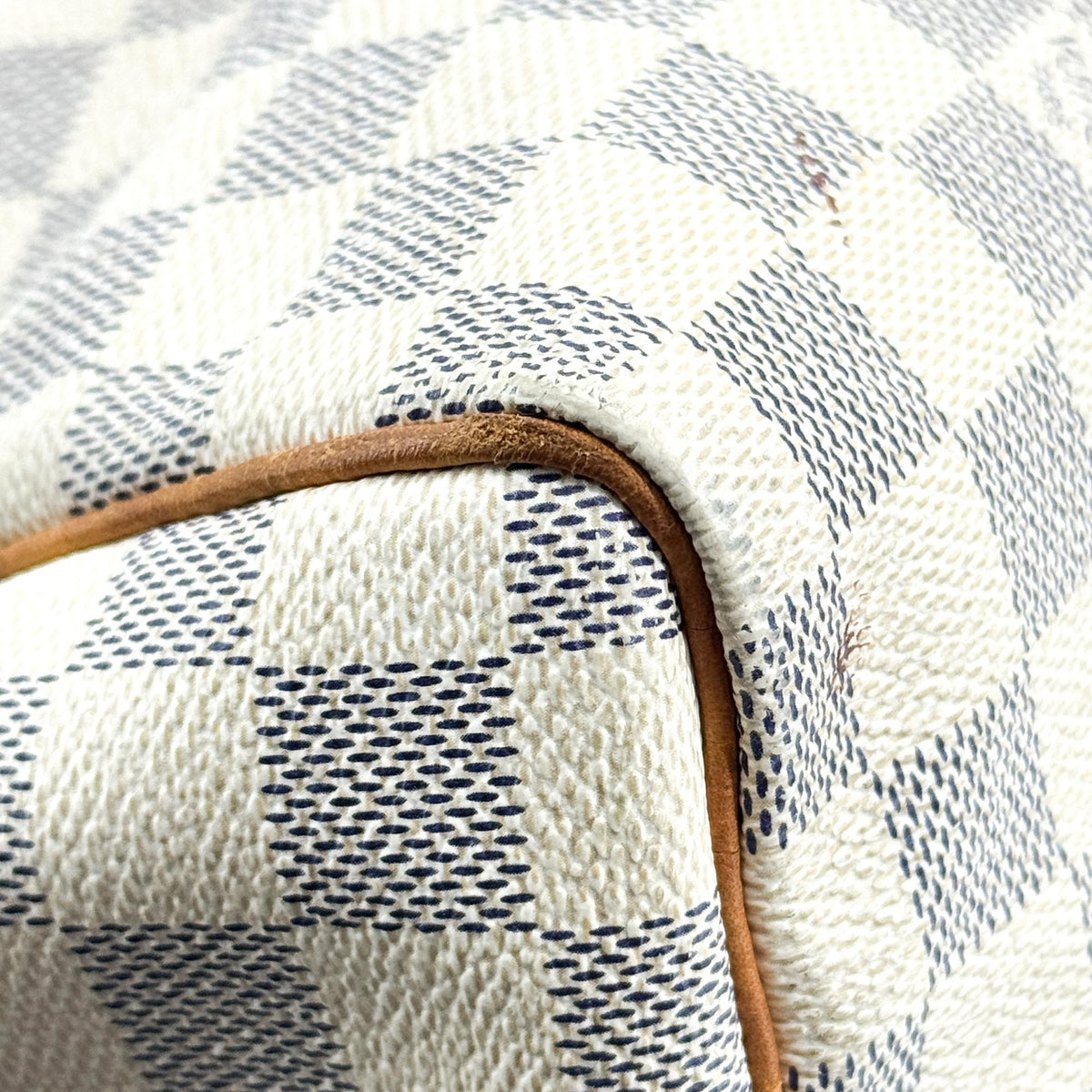 Louis Vuitton Speedy Bandouliere Damier, White, Canvas, Handbag