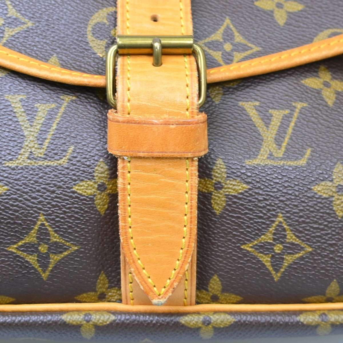 Louis Vuitton Saumur Monogram Canvas, Brown, Canvas, Shoulder Bag