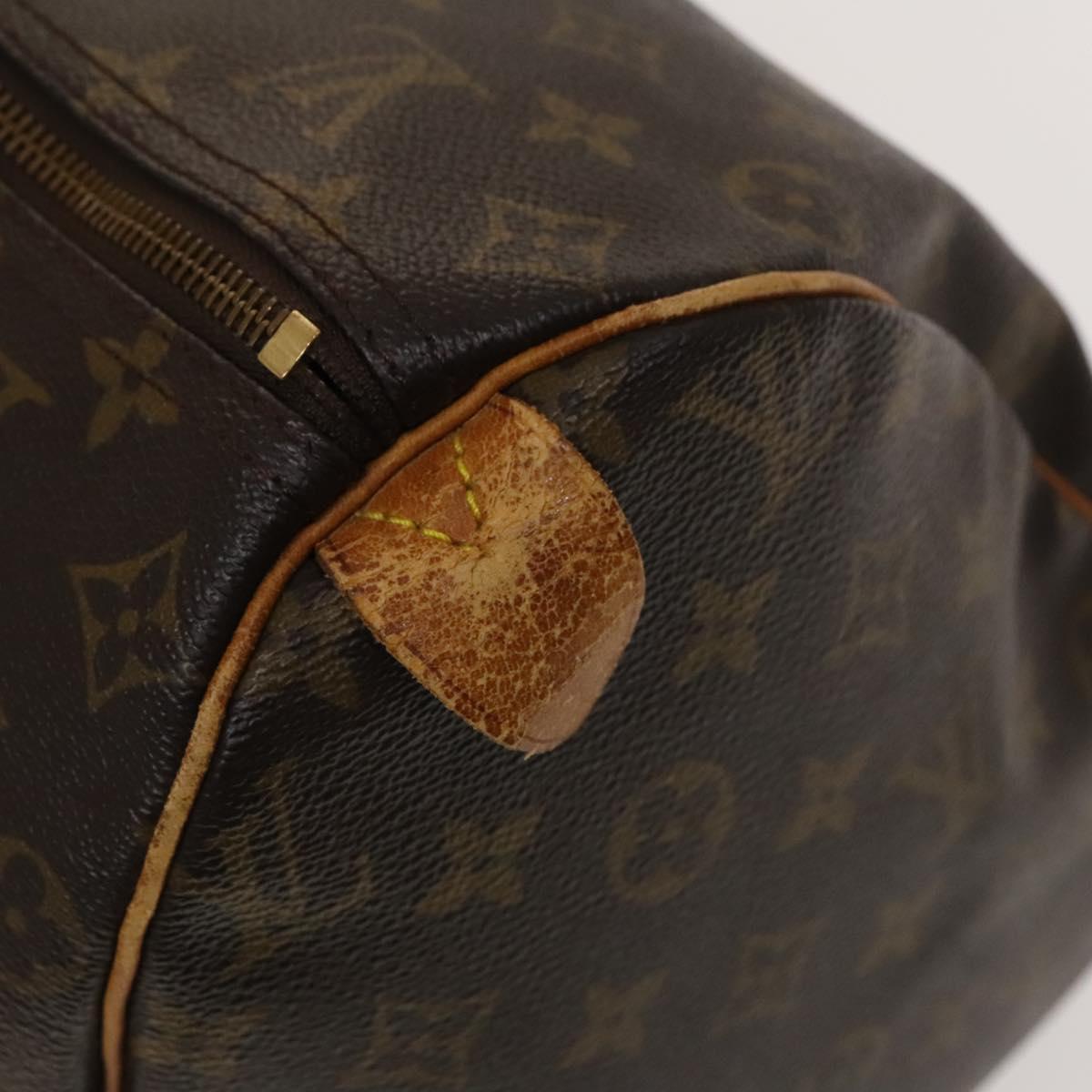 Louis Vuitton Speedy Handbag Monogram Canvas, BROWN, CANVAS, Handbag