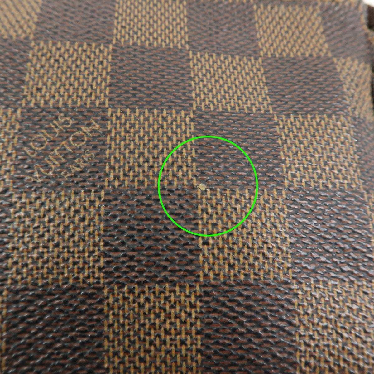 Louis Vuitton Pochette Accessoires Damier, Brown, Canvas, Clutch