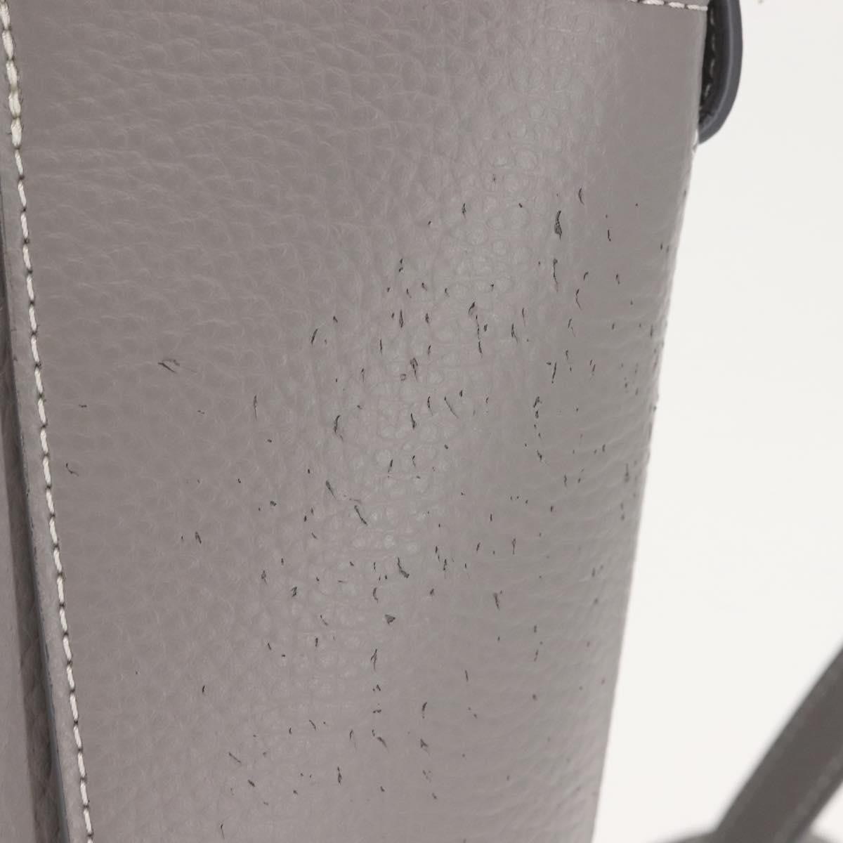 Stella McCartney Alter Tote Leather, Gray, Leather, Tote Bag