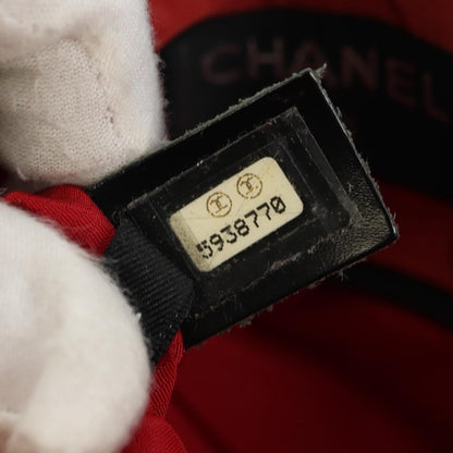 Chanel Travel Line Lock Printed Nylon, Black, Nylon, Backpack