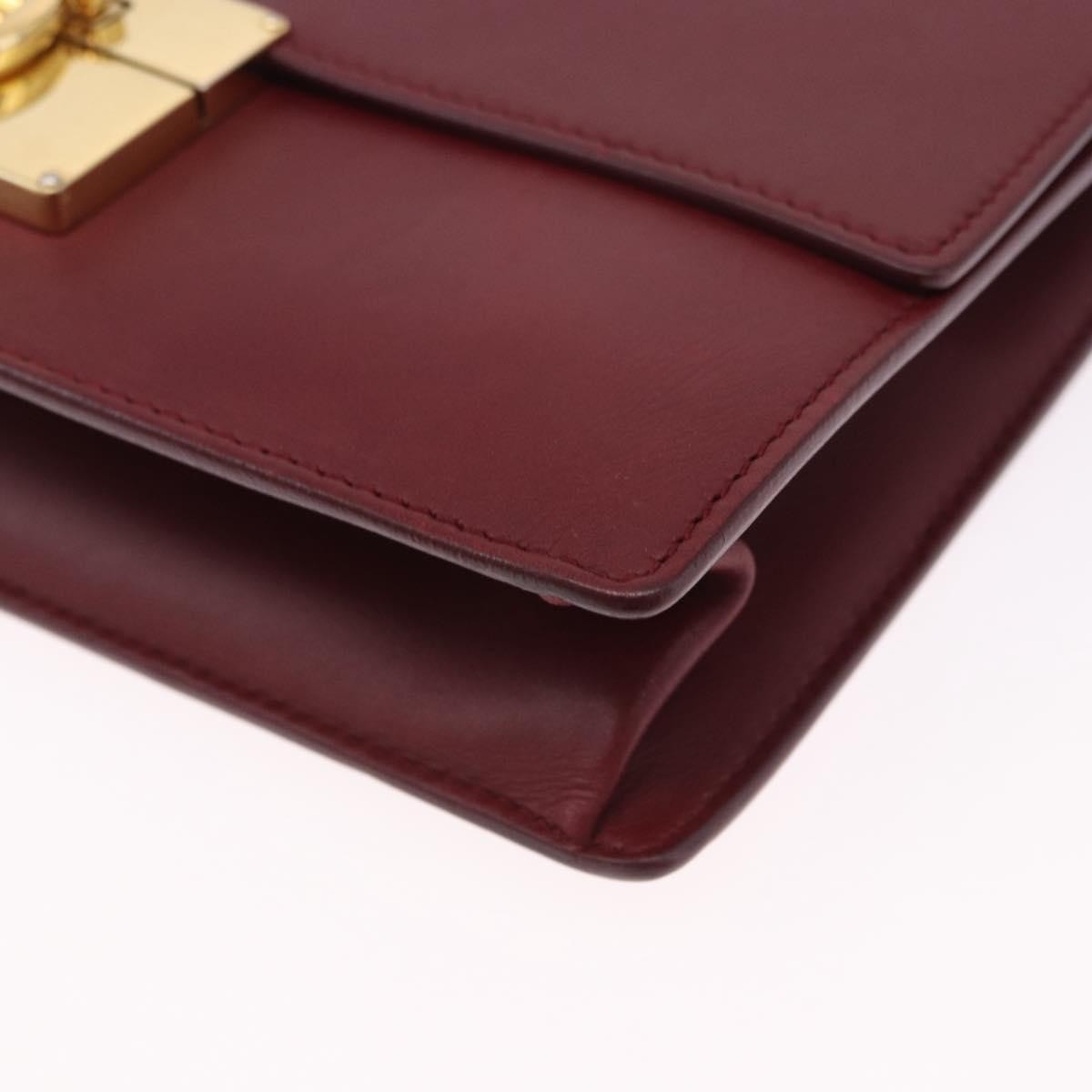 Salvatore Ferragamo Aileen Leather, Burgundy, Leather, Shoulder Bag