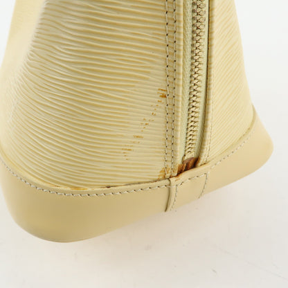 Louis Vuitton Alma Epi Leather, Yellow, Leather, Handbag