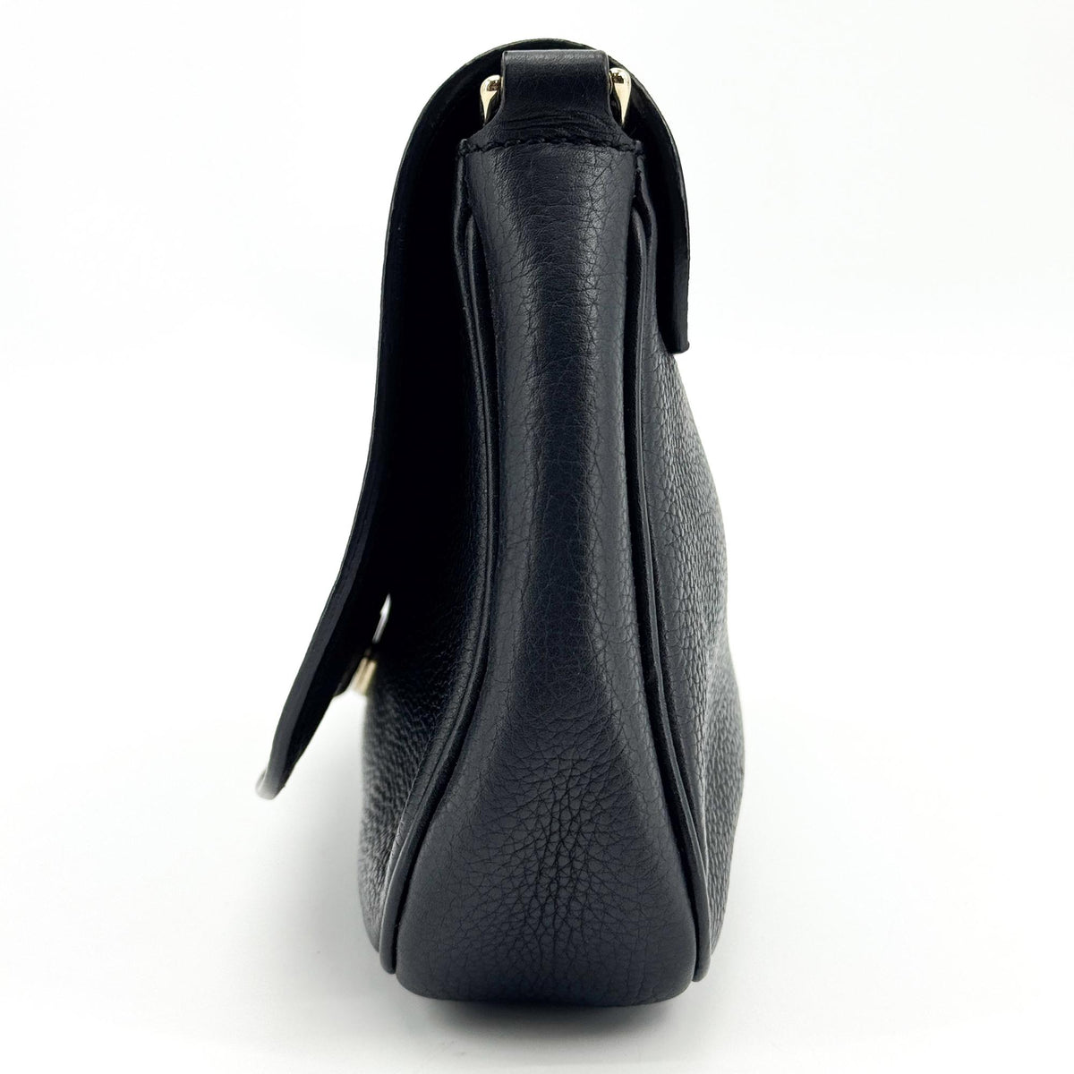 Gucci Soho Chain Leather, Black, Leather, Crossbody Bag