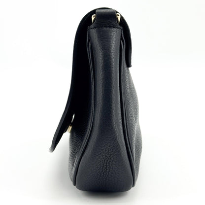 Gucci Soho Chain Leather, Black, Leather, Crossbody Bag
