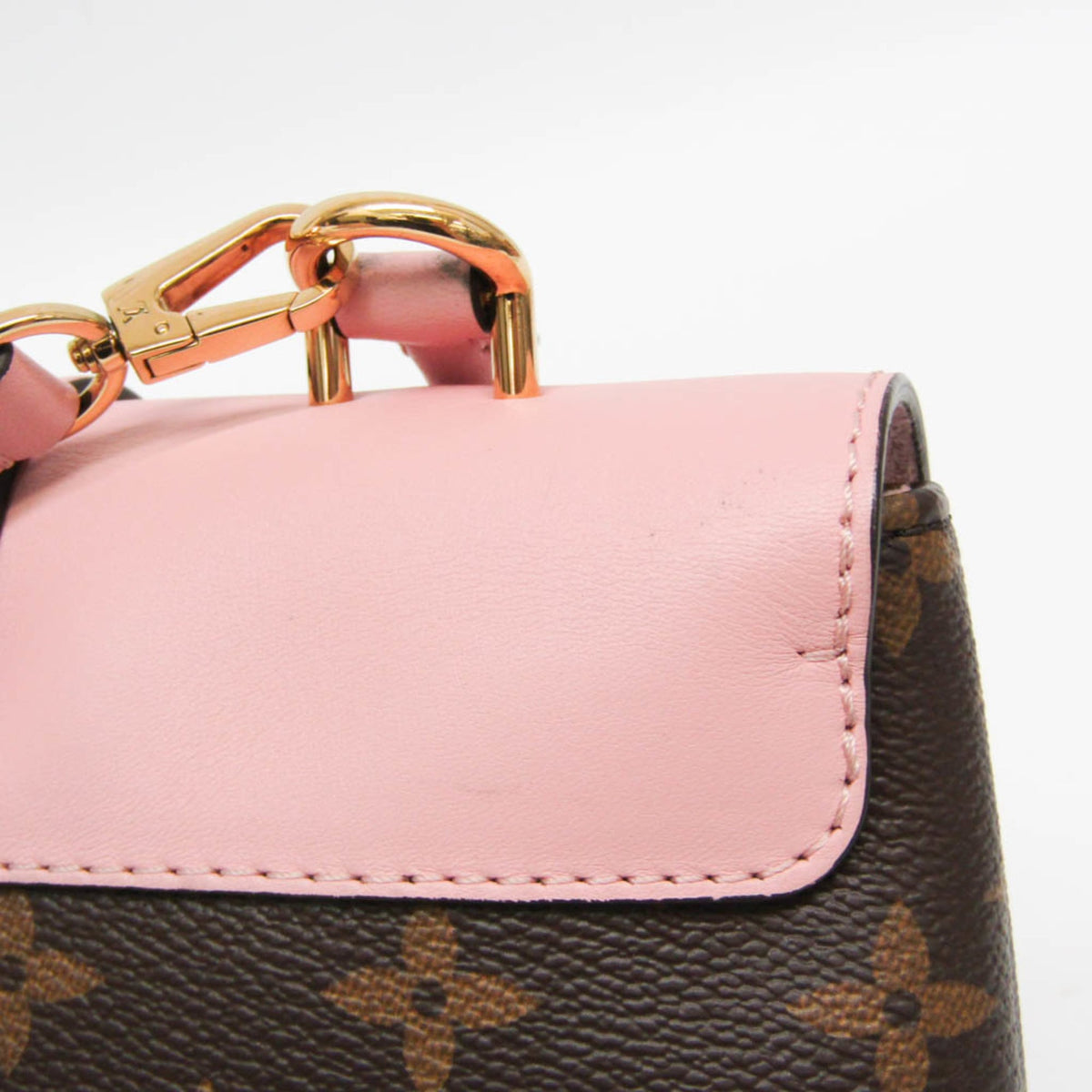 Louis Vuitton Locky Monogram Canvas with Leather, Brown, Canvas, Handbag