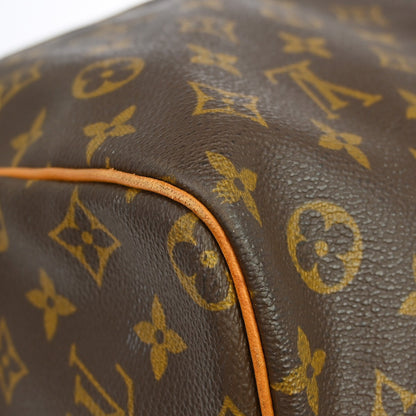 Louis Vuitton Keepall Bandoulière Monogram, Brown, Canvas, Travel Bag