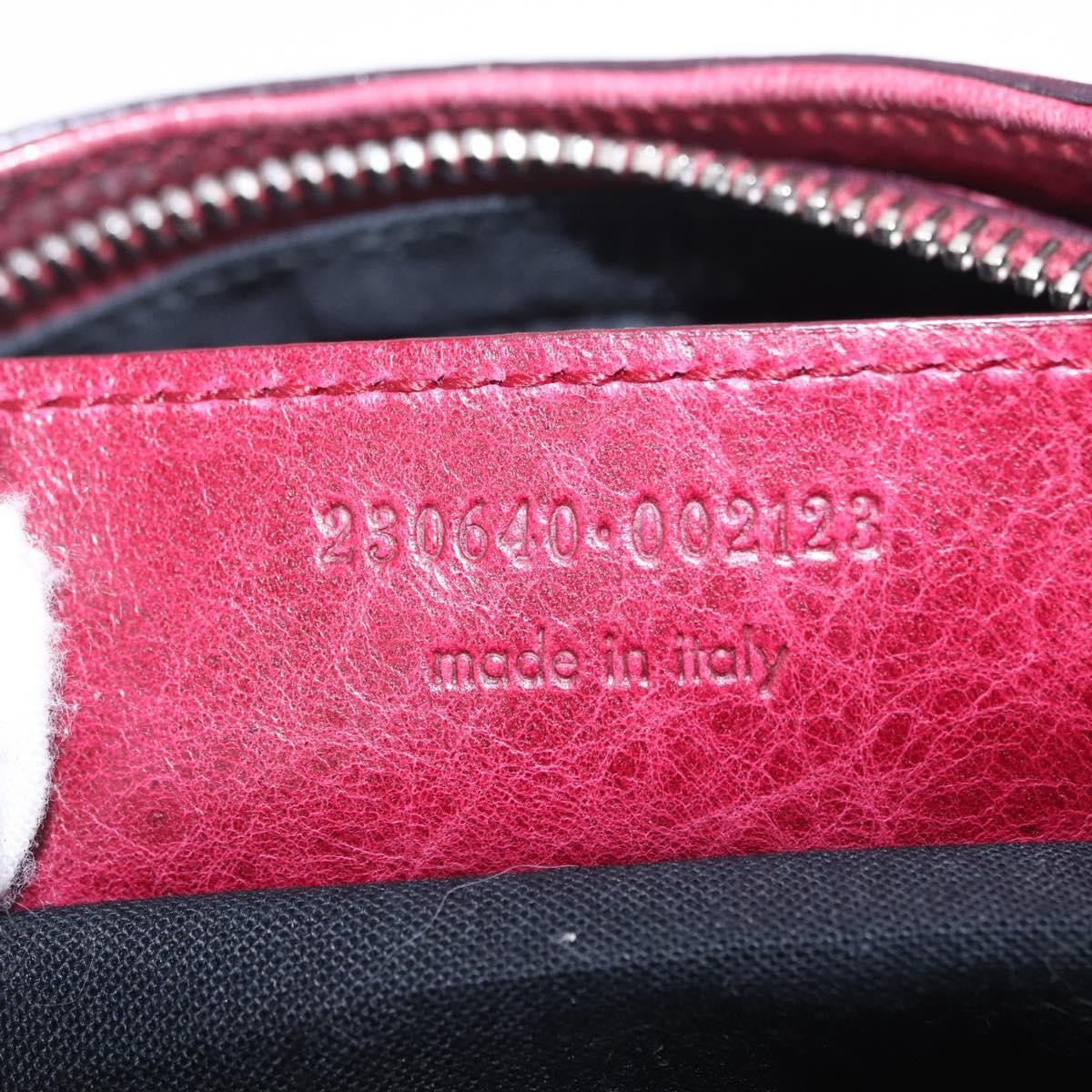 Balenciaga Hip Giant Studs Leather, Red, Leather, Crossbody Bag