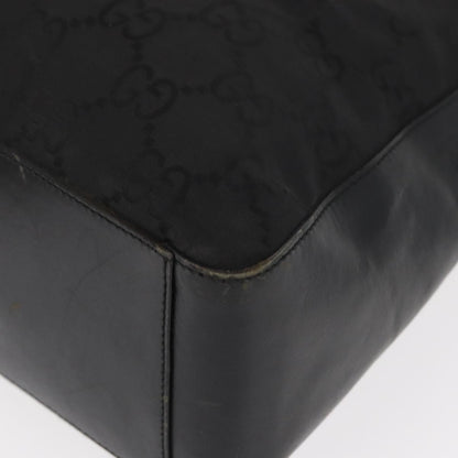Gucci Vintage Hobo GG Canvas and leather, Black, Canvas, Shoulder Bag
