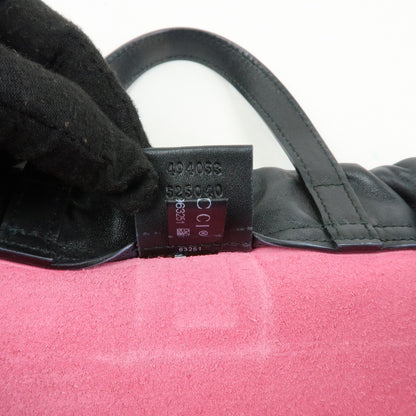 Gucci Logo Drawstring Printed Leather, Pink, Leather, Backpack