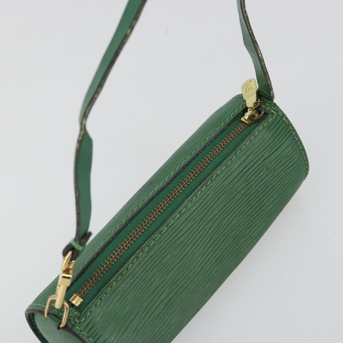 Louis Vuitton Soufflot Pochette Epi Leather, Green, Leather, Clutch