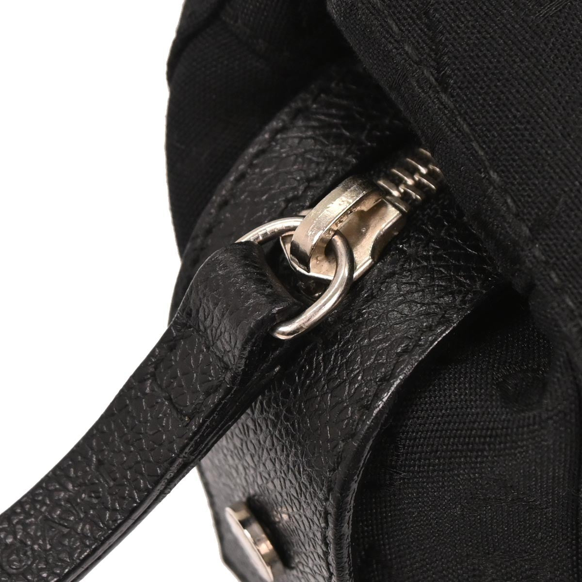 Bvlgari Logomania Canvas, Black, Canvas, Handbag