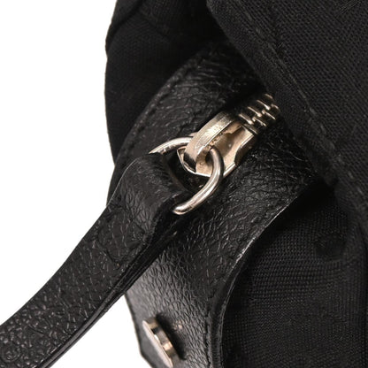 Bvlgari Logomania Canvas, Black, Canvas, Handbag