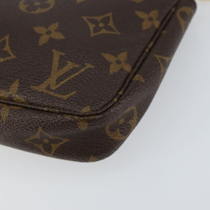 Louis Vuitton Pochette Accessoires Monogram Canvas, BROWN, CANVAS, Clutche & pouche