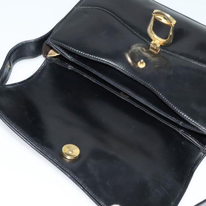 Gucci Vintage Leather, Black, Leather, Shoulder Bag