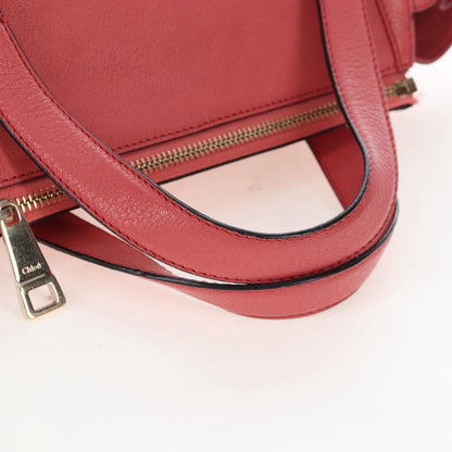 Chloe Bridget Convertible Satchel Leather, Pink, Leather, Handbag