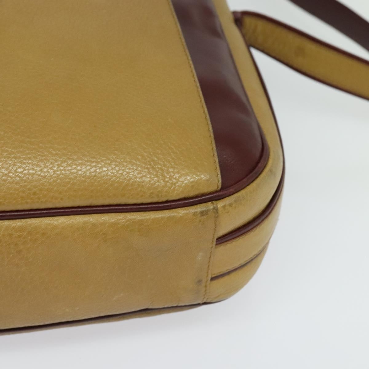 Cartier Tasseled Must de Cartier Leather, Yellow, Leather, Shoulder Bag