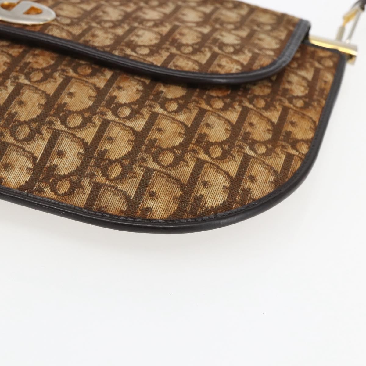 Christian Dior Vintage Trotter Canvas, Brown, Canvas, Shoulder Bag