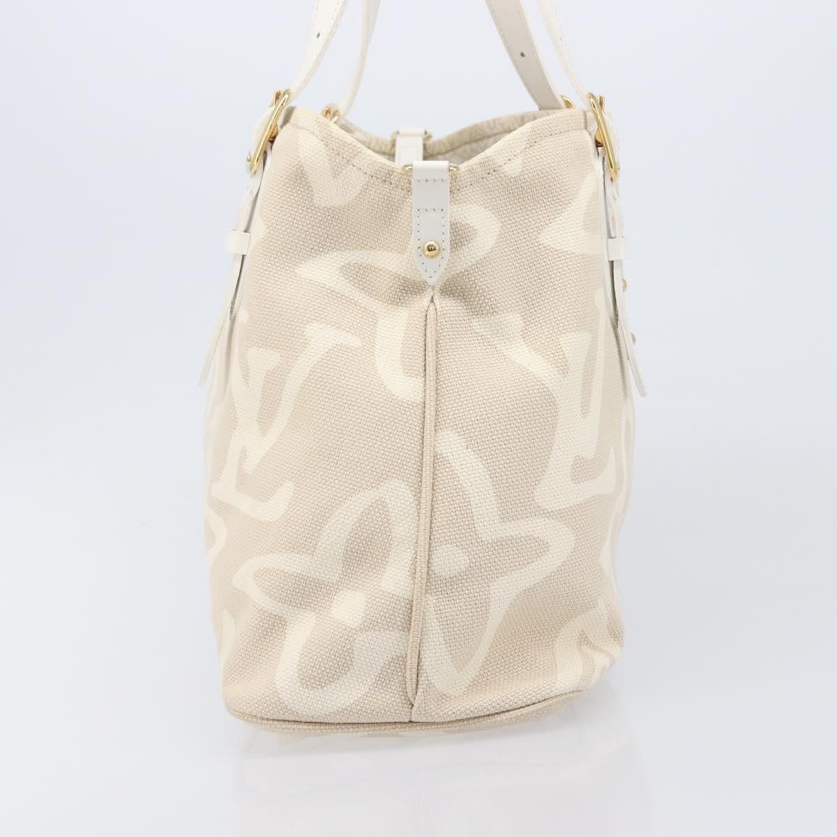 Louis Vuitton Tahitienne Cabas Canvas, Beige, Canvas, Tote Bag