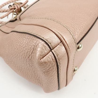Gucci Bella Convertible Top Handle Leather, Pink, Leather, Handbag