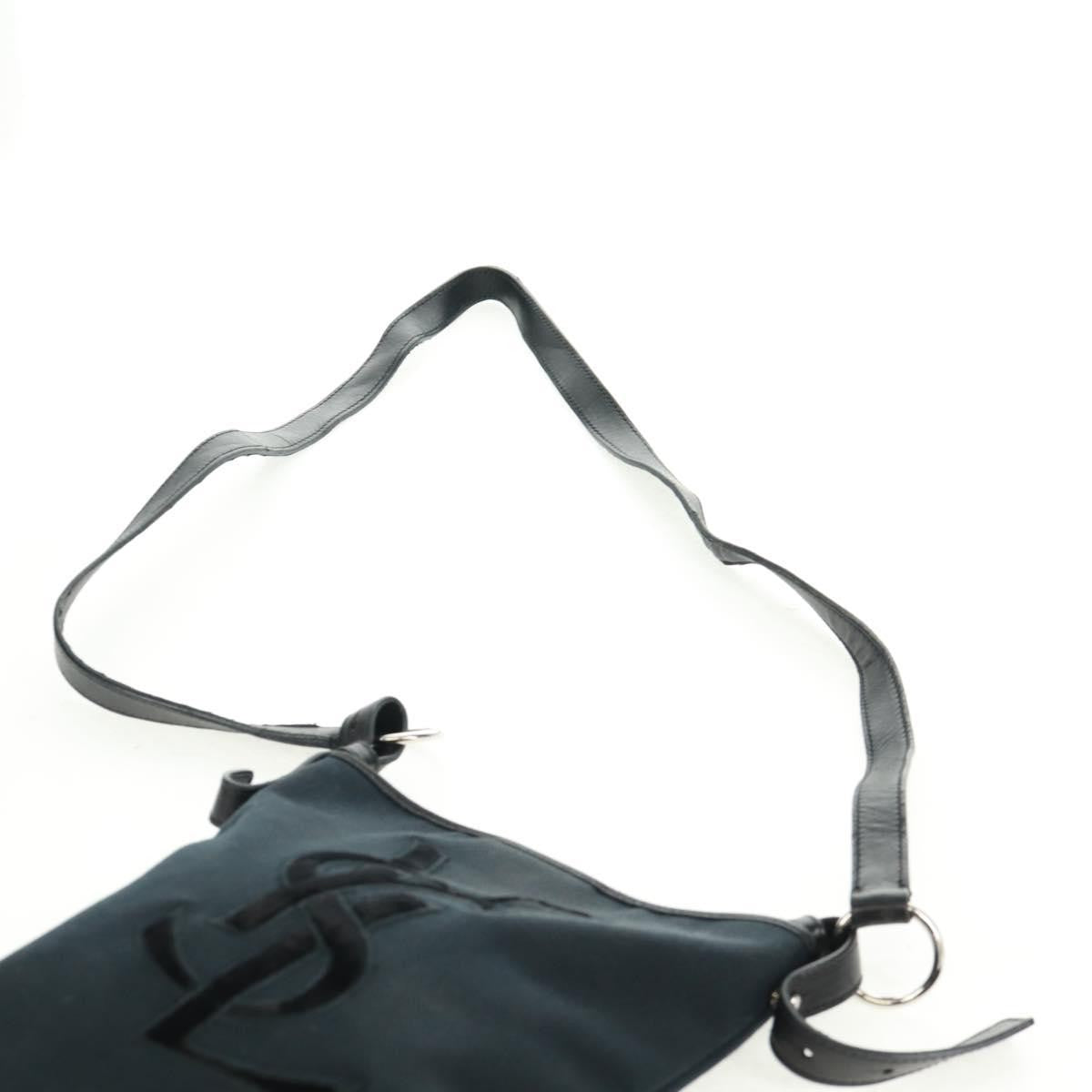 Saint Laurent Vintage Canvas, Black, Canvas, Handbag