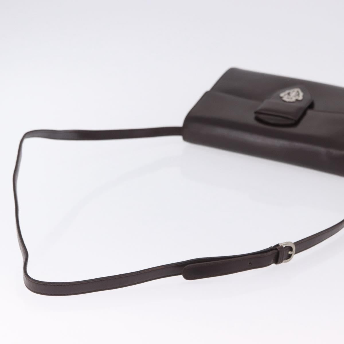 Gucci Vintage Leather, Brown, Leather, Shoulder Bag