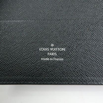 Louis Vuitton Ring Agenda Cover Taiga Leather, Gray, Leather, Briefcase