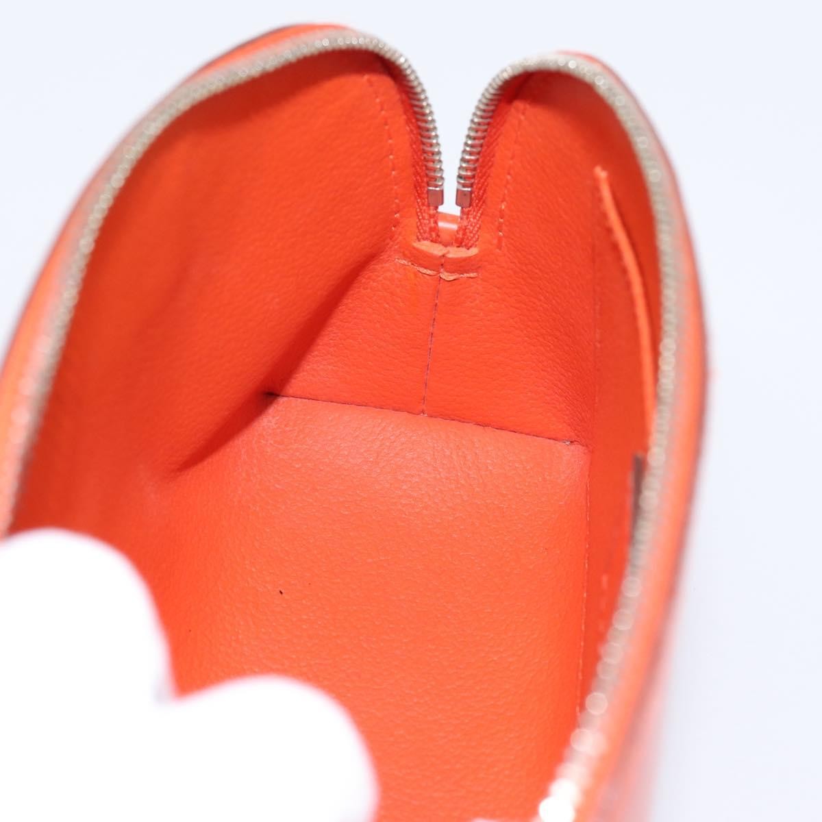 Louis Vuitton Cosmetic Epi Leather, Orange, Leather, Clutch