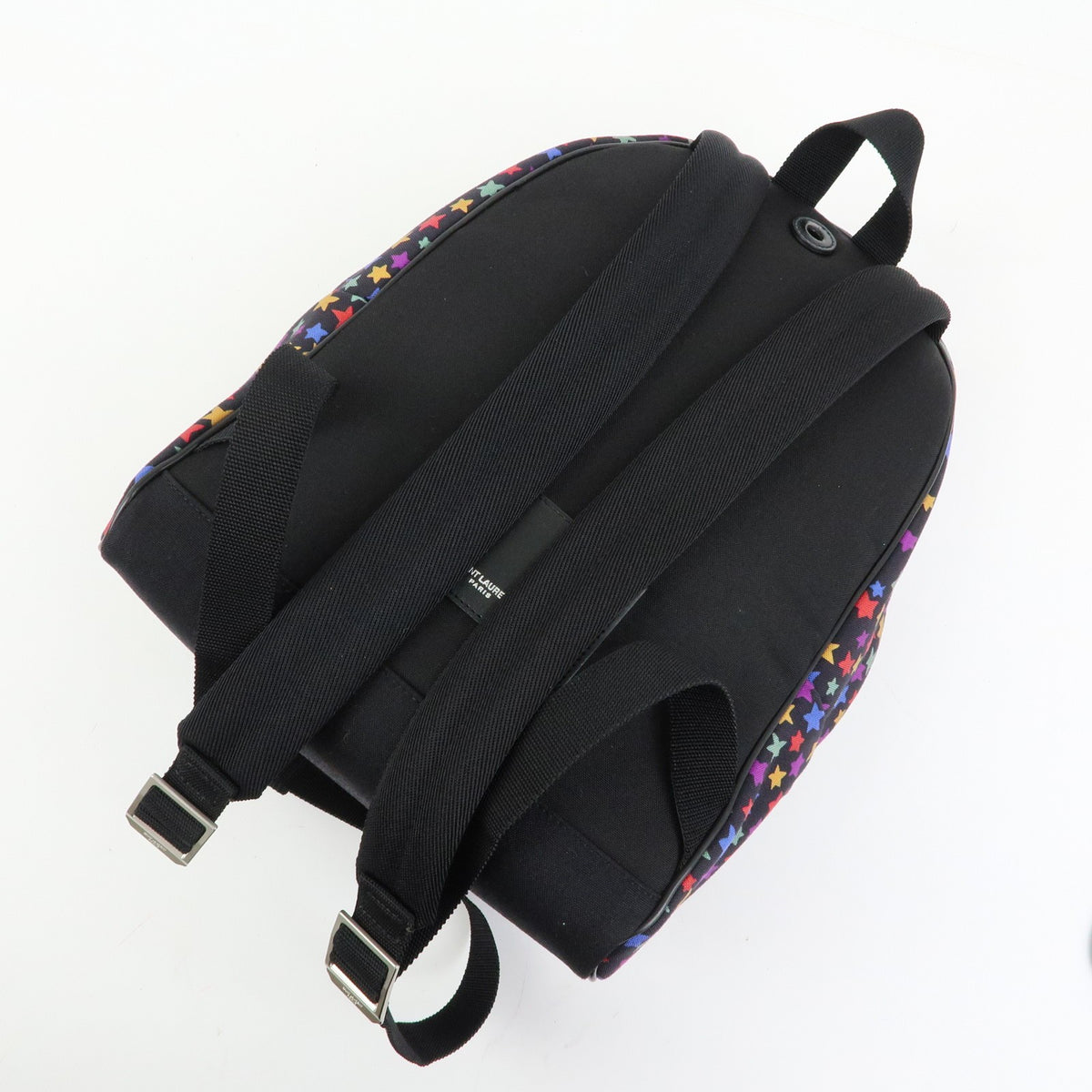 Saint Laurent City Printed Corduroy, Multicolour, Canvas, Backpack
