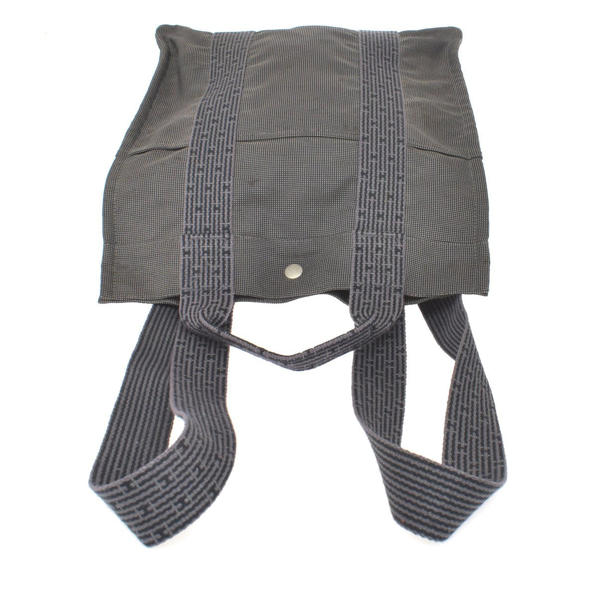 Hermes Herline Canvas, Gray, Canvas, Backpack