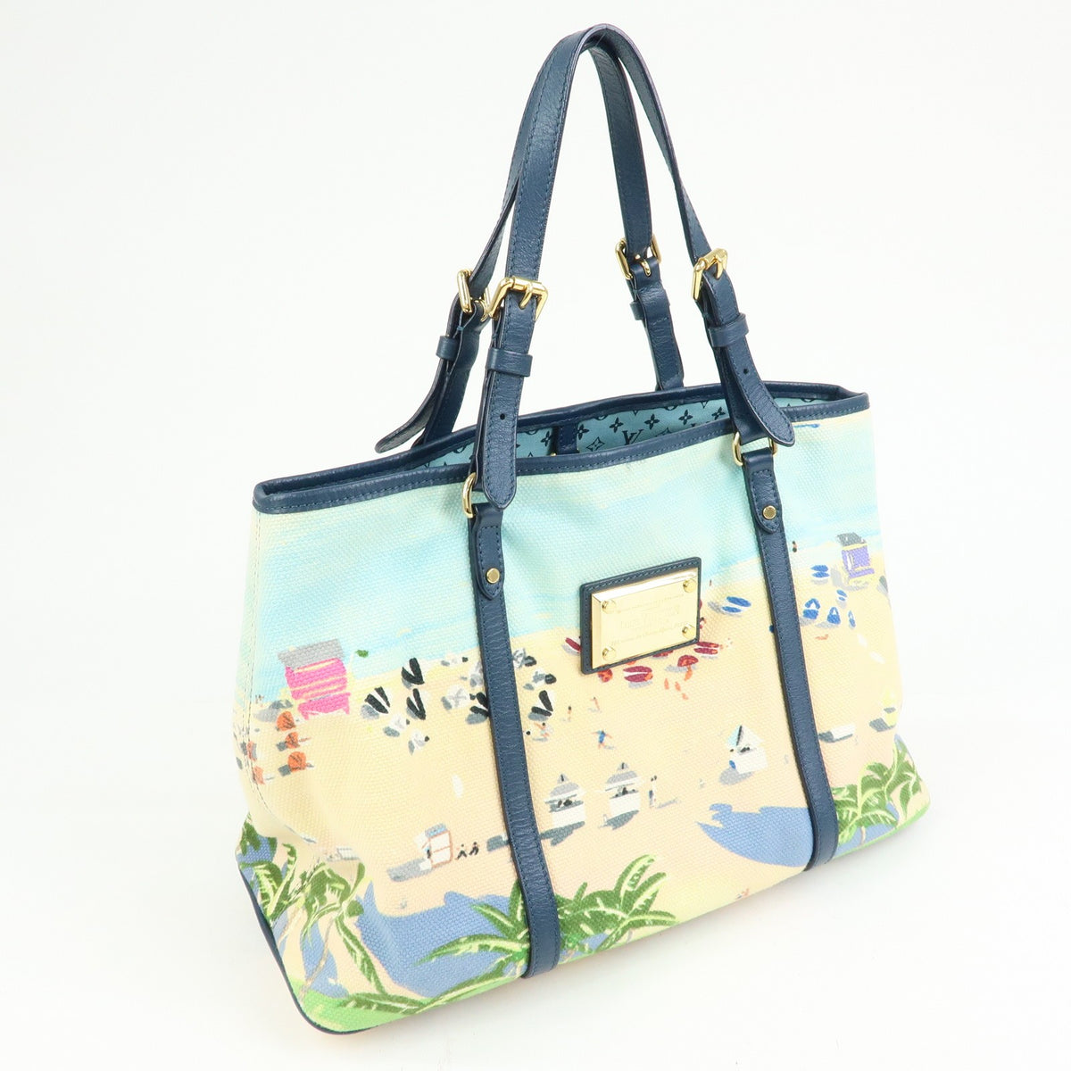 Louis Vuitton Ailleurs Cabas Limited Edition Printed Canvas, Multicolour, Canvas, Tote Bag
