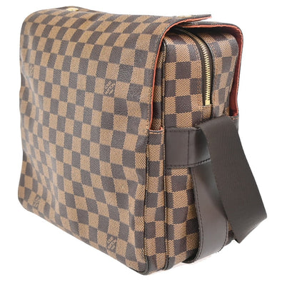 Louis Vuitton Naviglio Damier, Brown, Canvas, Shoulder Bag