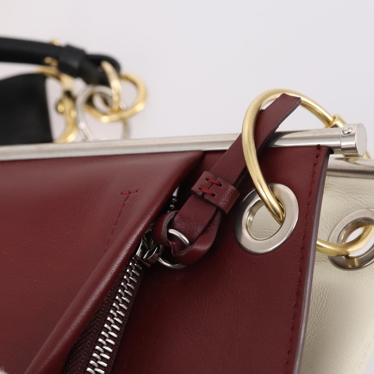 Chloe Roy Leather, Burgundy, Leather, Handbag