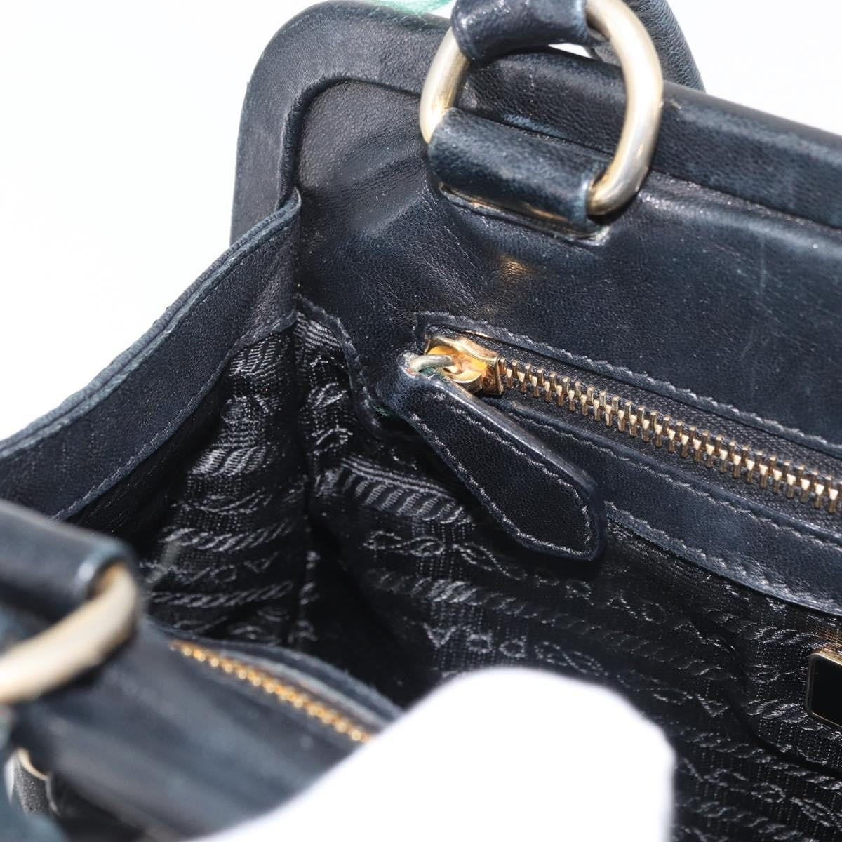 Prada Tote Leather, Black, Leather, Tote Bag